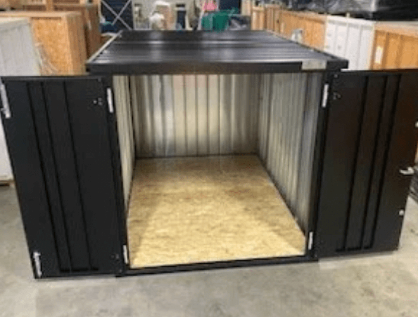 Heated indoor storage unit